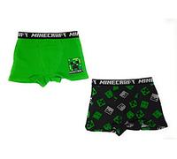 Minecraft Lot de 2 boxers Creeper pour garçon, Mélange de couleurs 1, 152 cm