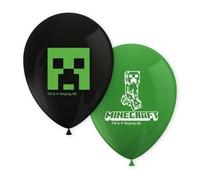 Minecraft Lot de 8 ballons décoratifs pour anniversaire d'enfant et fête à thème - Circonférence de 85 cm - Ballons Disney - Décoration de fête à thème