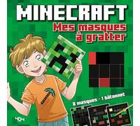 Minecraft - Masques à gratter - Parfait pour Carnaval ! Loisirs créatifs - Jeu vidéo - Dès 6 ans
