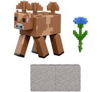 Mattel Figurine Minecraft Redstone Charged Series Mooshroom 8,3 cm Marron
