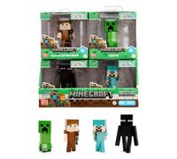 MINECRAFT - Metalfigs Die-Cast Jada Toys - 4x Figurines 6cm