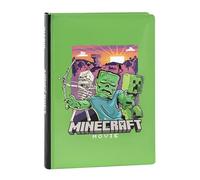 Franco Cosimo Panini Minecraft Minecraft Agenda scolaire officiel 12 mois idéal pour l'école primaire avec couverture rembourrée et 320 pages intérieures imprimées en couleur, 13 x 17,8 H