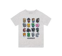 Minecraft Mini Mobs T-Shirt, Enfants, 104-182, Heather Grey, Merce Ufficialee