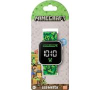 Minecraft - Montre numérique à LED pour enfants TA11519 (Taille unique) (Vert/Noir)
