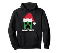 Minecraft Noël Creeper Santa Hat Sweat à Capuche