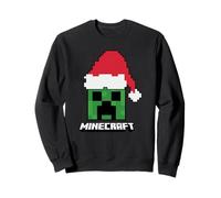 Minecraft Noël Creeper Santa Hat Sweatshirt
