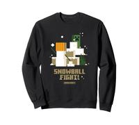 Minecraft Noël Snowball Fight! Snow Golem VS Creeper Sweatshirt