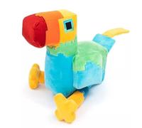 Minecraft Oreiller en peluche Parrot 33 cm - Personnage basique - Jouet de collection inspiré du jeu vidéo - Cadeau pour enfants et fans à partir de 3 ans