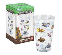 Minecraft Paladone Axolotl Verre à boire 400 ml sous licence officielle pour joueurs, cadeau amusant, produit de jeu
