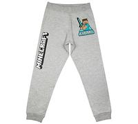 Minecraft Pantalon de jogging pour garçon, gris, 128
