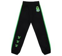 Minecraft Pantalon de jogging pour garçon, Noir/vert, 116