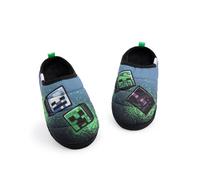 Minecraft Pantoufles Loafer Style Graffiti Slip-On pour Garçons | Chaussures d'Intérieur pour Enfants | Chaussures de Jeu Multicolores pour Garçons | Mules Légères d'Intérieur pour Enfants Adolescents