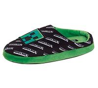 Minecraft Pantoufles pour homme avec dos ouvert, Noir , 42 2/3 EU