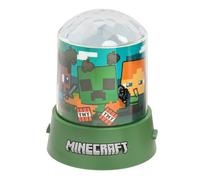 Paladone Lampe de projection Minecraft LED RVB sous licence officielle pour enfants, maison, anniversaires, fêtes, produits de jeu alimentés par piles