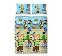 Minecraft Parure de lit Double, Multicolore