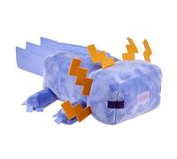 Mattel Minecraft Peluche Axolotl Bleu à Collectionner inspirée du Personnage du Jeu vidéo, 20 cm, JDH77