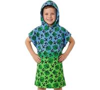 Minecraft Poncho de Bain Enfant et Ado Serviette de Plage à Capuche Absorbante Piscine Bain Peignoir Poncho Creeper Essentiel Voyage Cadeau Enfant (Multi, 6-9 Ans)
