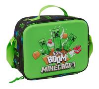 Minecraft - Porte-goûter Thermique 3D - Glacière pour Froid et Chaleur - Réfrigérateur imperméable - 25 x 9 x 19,5 cm