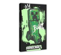 Minecraft Poster de jeu vidéo vintage pour chambre de garçon, décoration de chambre de garçon, décoration de chambre à coucher, bureau, cadeau 30 x 45 cm