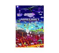 Minecraft Poster de jeu vidéo vintage pour décoration de chambre de garçon (60 x 90 cm)
