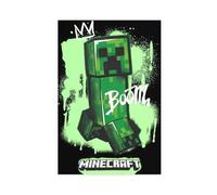 Minecraft Poster de jeu vidéo vintage pour décoration de chambre de garçon - Impression sur toile pour salon, chambre à coucher - 40 x 60 cm
