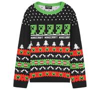Minecraft Pull de Noel Garçon, Pull Chaud en Tricot pour Enfant et Ado - Idée Cadeau Gamer (Multi, 7-8 Ans)