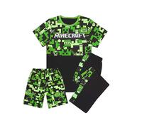 Minecraft - Pyjama "Gamer" pour garçon NS7036 (128) (Vert/Noir)