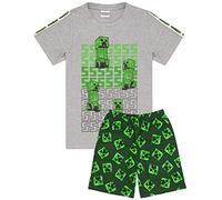 Minecraft Pyjamas Boys 4 Options de Design Enfants Top Shorts Gamer PJS