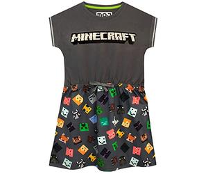 Minecraft - Robe - Fille - Gris - 11-12 Ans