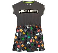 Minecraft - Robe - Fille - Gris - 9-10 Ans