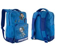 MINECRAFT Sac à dos école primaire, sac à dos d'école, gadgets originaux, bleu clair, bleu ciel