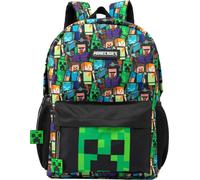 Minecraft - Sac à dos pour enfants NS5805 (Taille unique) (Noir/Vert)