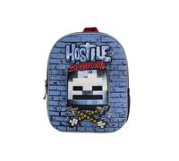 Minecraft Sac à dos préscolaire 3D Hostile Behaviour - Robuste, spacieux et organisé - 30 x 24 x 8 cm, multicolore, M, Décontracté