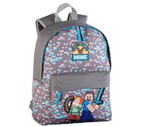 Minecraft Sac à dos scolaire américain Warriors, unisexe pour enfants, Multicolore, Grand, multicolore, L