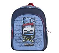 Minecraft Sac à dos scolaire Hostile Behaviour - Double compartiment - Adaptable au chariot - 44 x 30 x 20 cm, multicolore, M, Décontracté