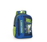 Minecraft Sac à dos scolaire Organisé CHRT, bleu, cm 32x43x23, Décontracté