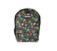 Minecraft Sac à dos scolaire Pixel 25 - Adaptable au chariot, dos rembourré - Compartiment porte-documents - 42 x 31 x 13,5 cm, multicolore, M, Décontracté
