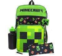 Minecraft - Sac à dos, TNT Set - Pack de 5 NS5926 (Taille unique) (Noir/Vert)