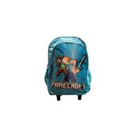 Minecraft Sac à dos Trolley - 44 cm Bleu/vert