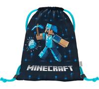 Minecraft Sac de gym pour enfants, sac de sport, pour fille et garçon, sac à chaussures pour l'école, le sport, Blue Axe