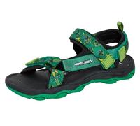 Minecraft Sandals Kids Sports Trekker Green 1 UK