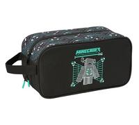 Minecraft Screen - Sac à Chaussures Moyen, Multi-usages, Trousse de Sport, extrascolaire, Football, Confortable et Polyvalent, 29 x 14 x 15 cm