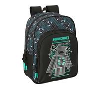 MINECRAFT SCREEN - Sac à dos scolaire pour enfants d'âge scolaire, confortable et polyvalent, qualité et résistance, 26 x 11 x 34 cm