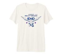 Minecraft See It Through to The End Ender Dragon Line Art T-Shirt Haut de Gamme