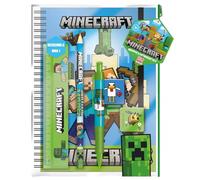 Minecraft - Set de papeterie CLASSIC (Taille unique) (Bleu/Vert)