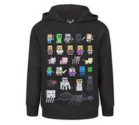 Minecraft Sprites Boy's Black Hoodie - Noir - 5-6 ans