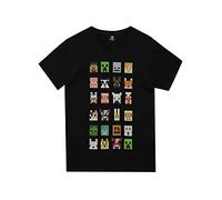 Minecraft Sprites Boys T-Shirt,Noir,7-8 Ans