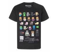 Minecraft Sprites Boys T-Shirt,Noir,7-8 Ans