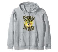Minecraft Stay Wild Chicken Jockey on Fire Pixelated Font Sweat à Capuche