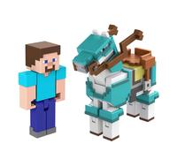 Minecraft - Steve Et Son Cheval Armure - Coffret Figurines - 6 Ans Et +
